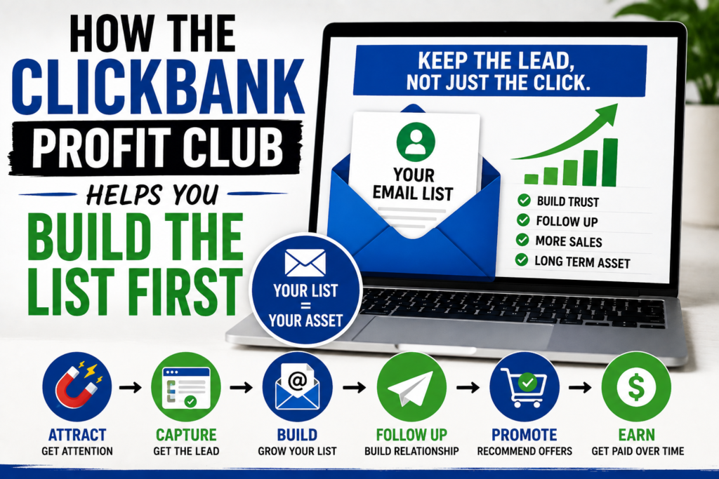 How The ClickBank Profit Club Helps You Build Your List First