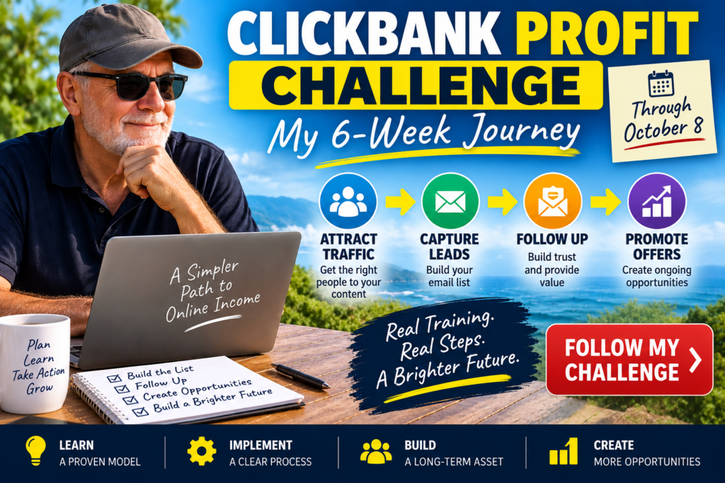 ClickBank Profit Challenge Week 1: Building the Foundation First
